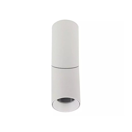 [LD2804W] Portafaretto LED Forma Cilindrica Montaggio a Plafone Orientabile GU10 Corpo Bianco SKU-8946