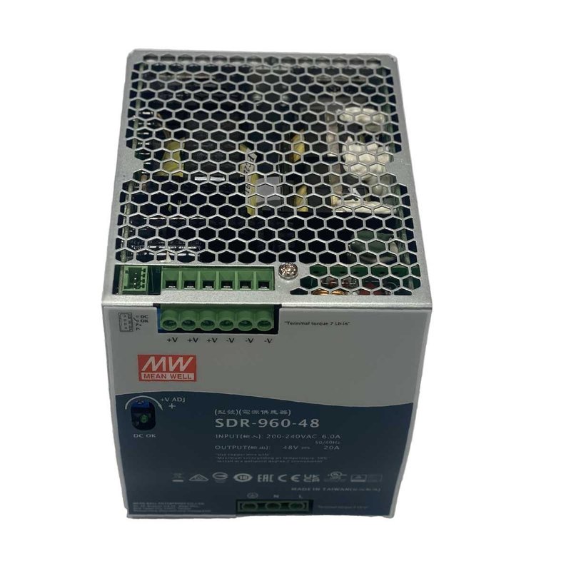 [MW-SDR-960-48] MW MEAN WELL SDR-960-48 Alimentatore DIN RAIL 960W 48V 20A Per Automazione Industriale Input 220V 110