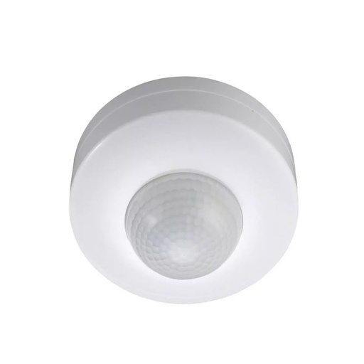 [CL1934] Sensore di Movimento a Infrarossi e Crepuscolare 360 Gradi Montaggio a Plafone Carcassa Bianca IP20 Manual Override SKU-1355