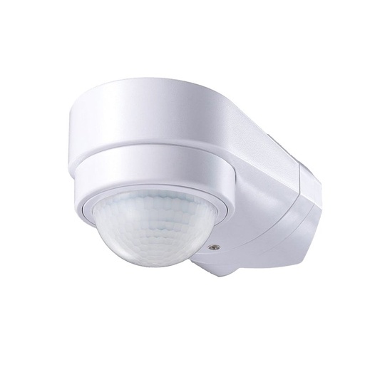 [CL6612W] Sensore di Movimento PIR Montaggio a Parete Angolare Interno Esterno Bianco SKU-6613