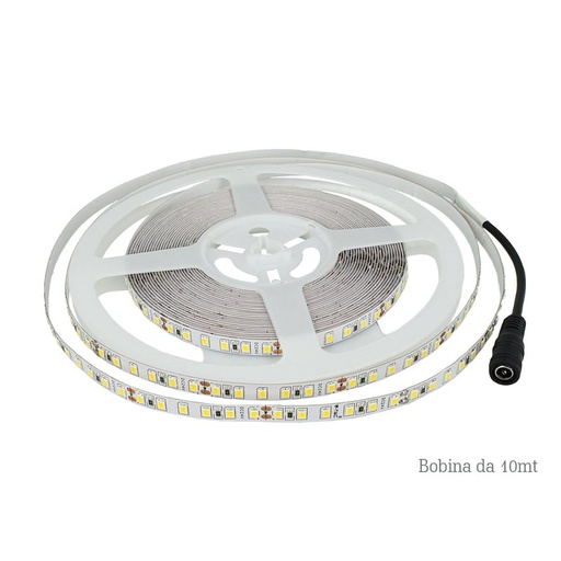 [BL24107C] 24V Bobina Striscia Led Da 10 Metri IP20 3000K 7,2W/M 1200 smd 2835 600 LM/M SKU-212622