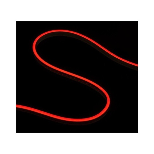 [SL240810R] 24V Bobina Striscia Led Neon Flex Colore Rosso 10 Metri IP65 10W/M Tagliabile Dove Vuole