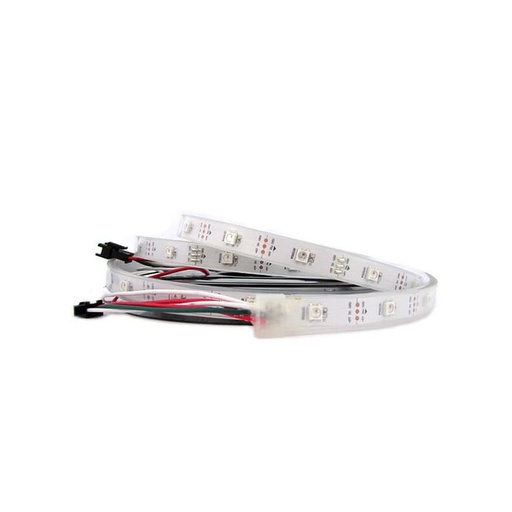 [SL6230] Striscia Bobina Led SPI Magic Color RGB Con IC WS2812 5V Con 150 Smd 5050 5 Metri Con Guaine IP67