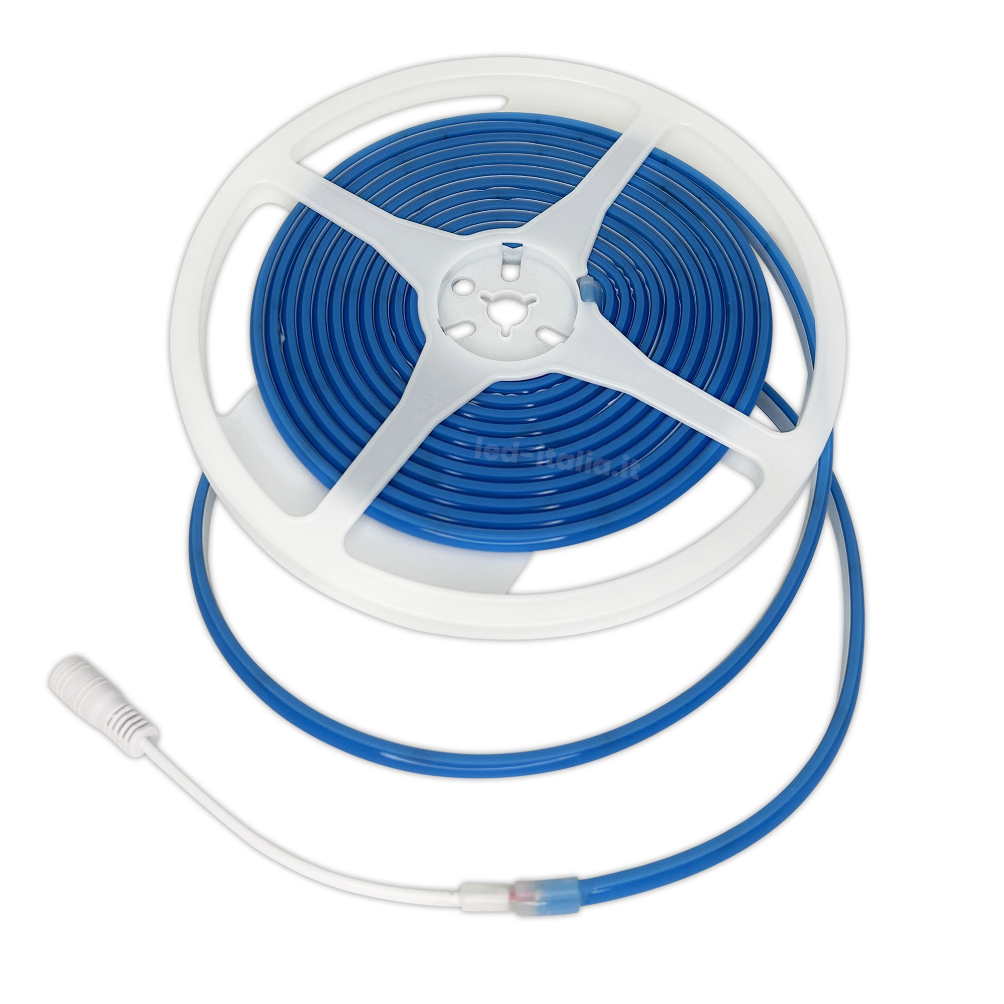 [SL24310B] 24V Striscia Led COB Blu 10W/M 1000LM/M IP67 5 Metri Larga 8mm SKU-23142