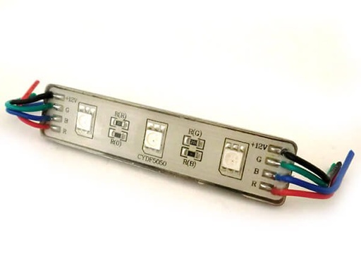 [ML0371] Modulo Mattone LED 3 SMD RGB 7 Colori 12V Impermeabile SKU-5134