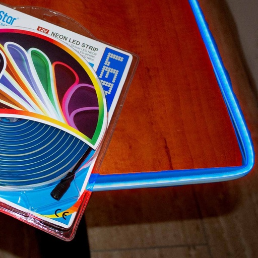 Striscia LED Neon 5M 8.5W/M 12V 120LED Modellabile e Tagliabile IP65 Angolazione 120°, 9 Colori Disponibili