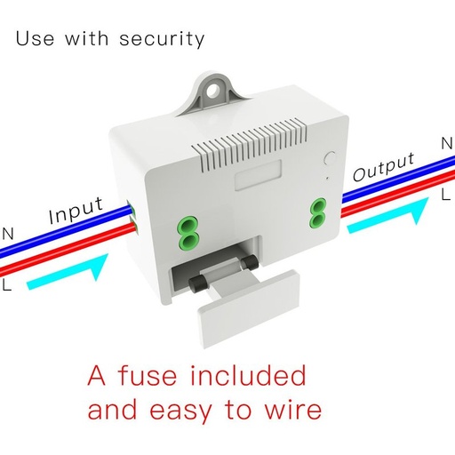 [CL8220] Centralina Ricevitore Wireless 220V 10A Installazione Interruttore Senza Cavi Frequenza 433 MHz