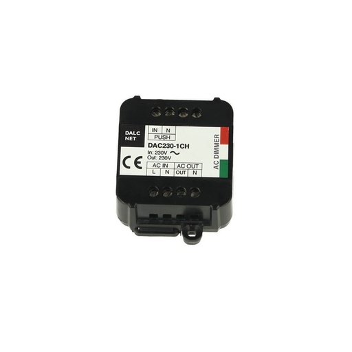 [CL9230] Dalcnet DAC-230-1CH Triac AC Dimmer Taglio Di Fase Con Pulsante N.O. Memoria 220V 200W