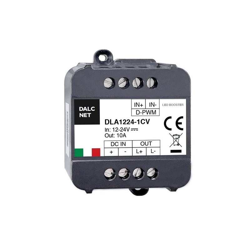 [CL9214] Easy Booster Led Amplificatore Segnale PWM DC 12V 24V 10A CV DLA1224-1CV