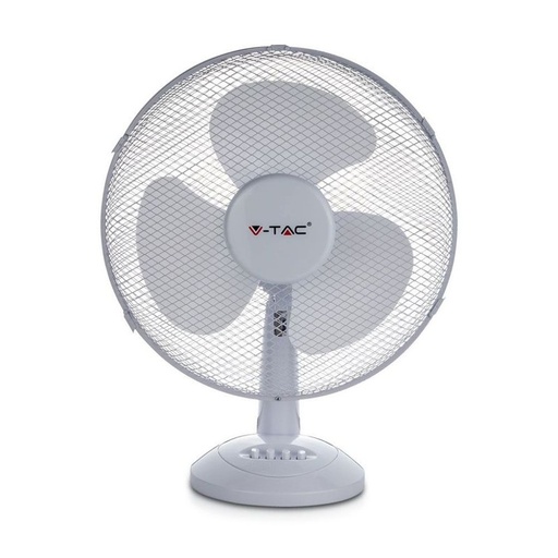 [ED7924] Ventilatore da Scrivania 40W 3 Pale a 3 Velocità Rotante Colore Bianco SKU-7924