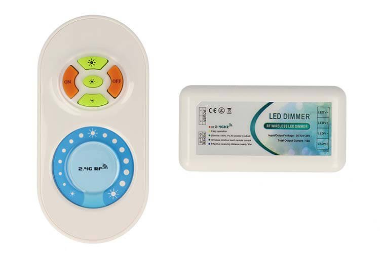 [CL8701] Led Controller Dimmer Mono Colore Canale RF Wireless 2,4G Telecomando Touch 12V 24V 12A
