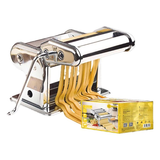 [HO388160] Macchina per Pasta con Trafile Staccabili Rulli in Acciaio Regolabile 9 Spessore Perfetto per Lasagne Tagliatelle e Tagliolini SKU 5125