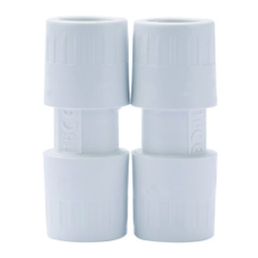 [FG27787] 2 PZ Manicotti Giunto Lineare Dritto per Tubo Rigido 20mm IP40