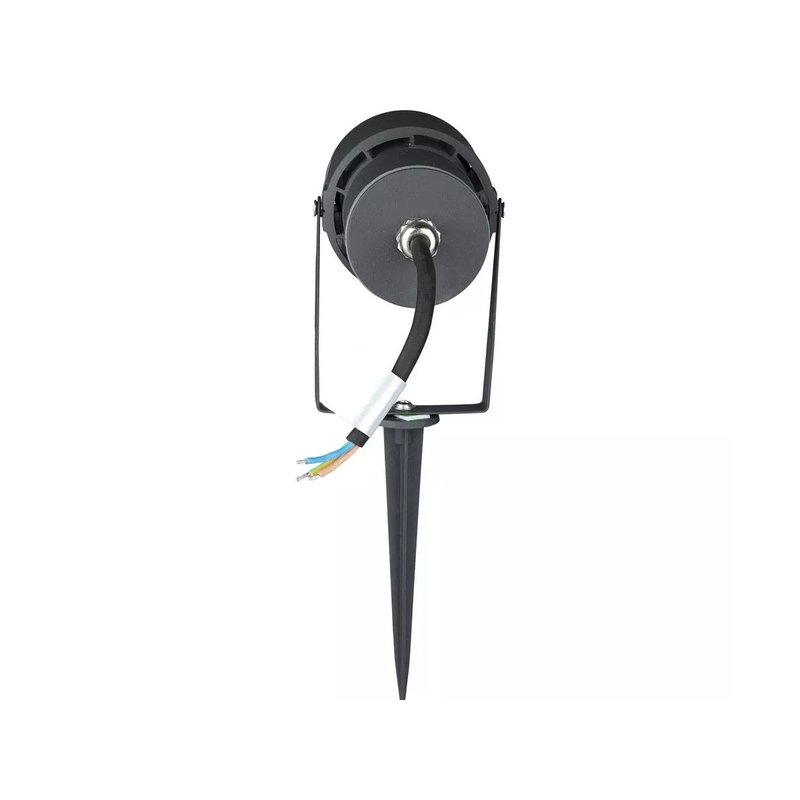 [HS7550C] Faretto LED da Giardino 12W con Picchetto Colore Grigio 3000K IP65 SKU-217550