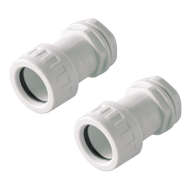 [FG27814] 2 PZ Bloccatubo Raccordo Tubo Scatola Diametro 25mm per Tubo Rigido IP65