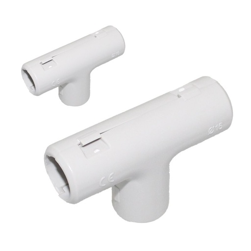 [FG27803] 2 PZ Giunto T Ispezionabile Reversibile per Tubo Rigido 16mm IP40
