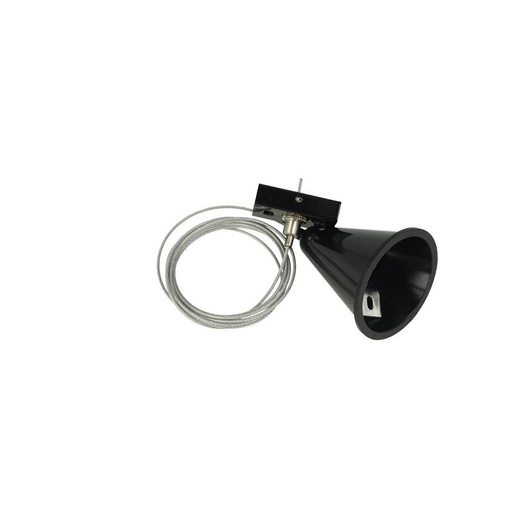 [CB40266] Kit Cavo Sospensione Per Binario Trifase Colore Nero Filo Da 150cm Per Un Lato CB40203