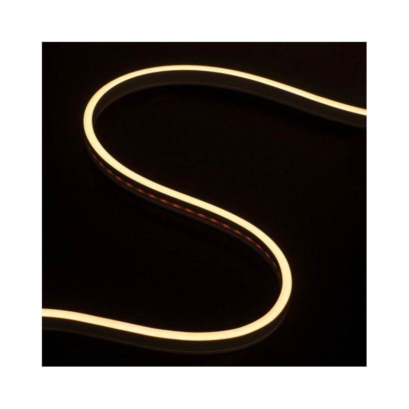 24V Bobina Striscia Led Neon Flex Bianco Caldo 3000K 10 Metri IP65 10W/M Tagliabile Dove Vuole