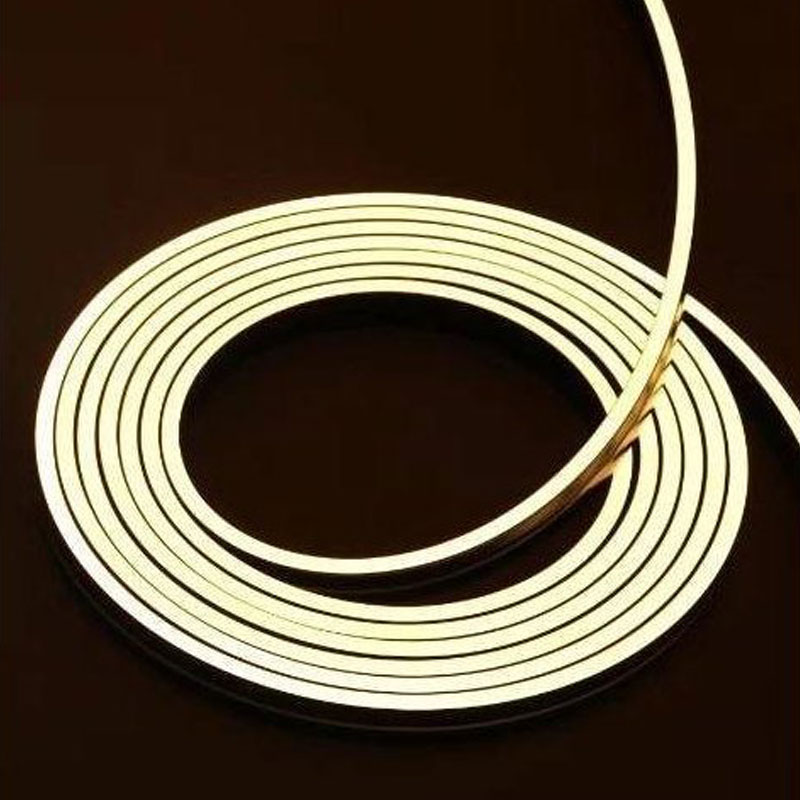 Striscia LED Neon Flex 24V 10W/m IP65, Bobina 10m Taglio Libero, Disponibili 7 Colorazioni
