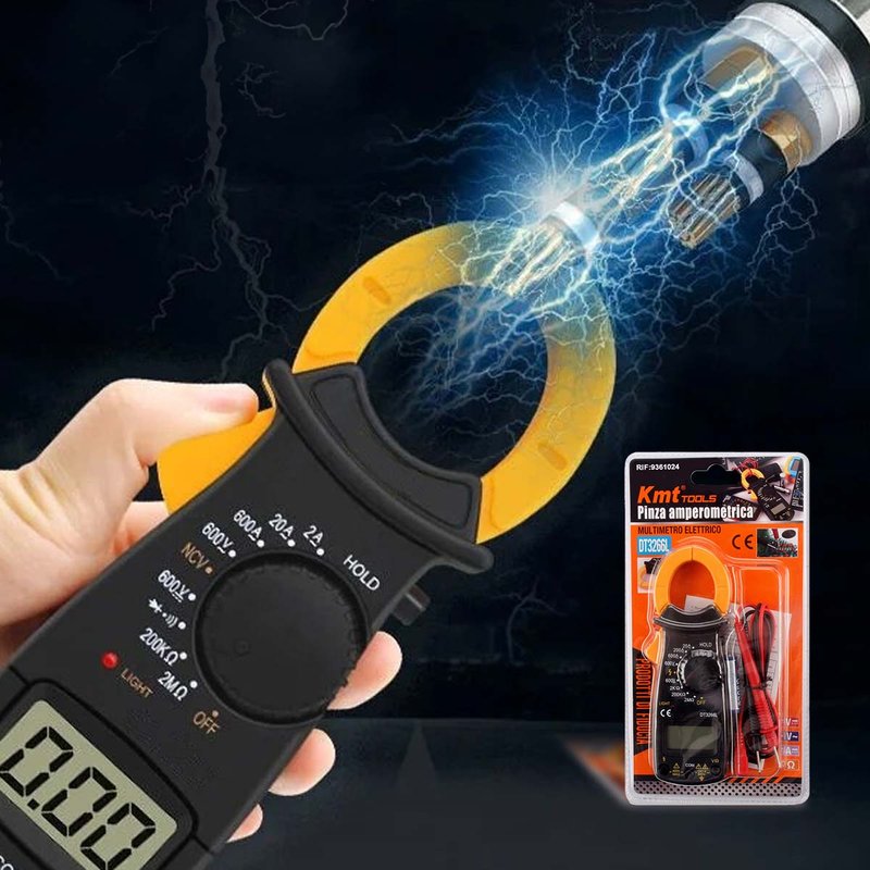 [AS061024] Pinza amperometrica, Multimetro Conteggi Pinza Amperometrica DC AC Automatico