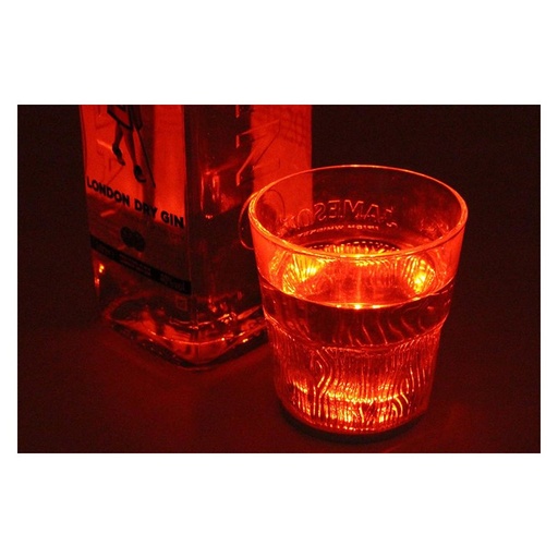 [AA0010R] 2 PZ Luce Led Sotto Bottiglia Vino Sottobicchiere Colore Rosso Red Ideale Regalo Natalizio Bottle Stickers