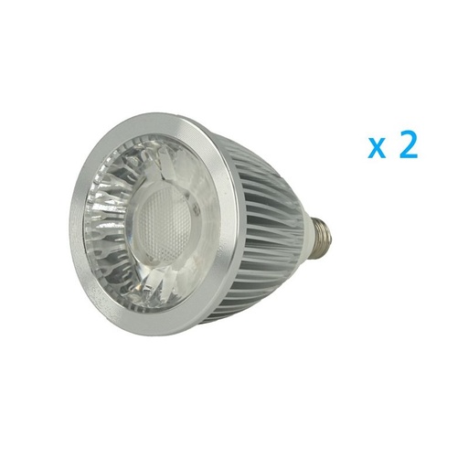 [AA7600] 2 pz faretto LED E10 COB 5W 220V, bianco caldo 3000K, Ø50 mm