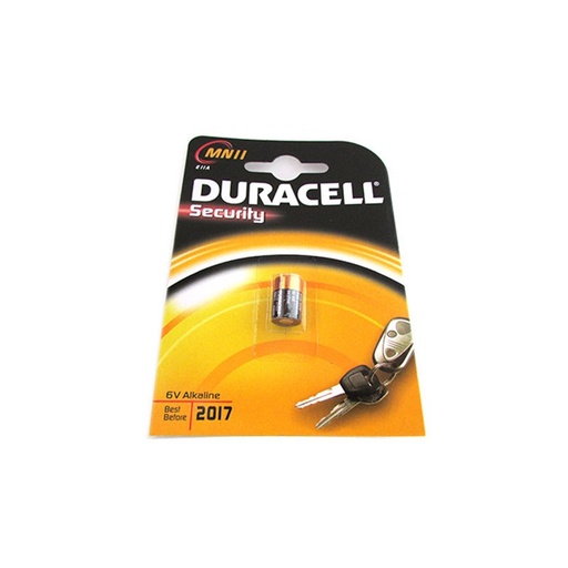[DU0011] Pila Batteria Duracell Alkaline MN11 E11A Security 6V Per Dispositivi di Sicurezza Telecomando Auto