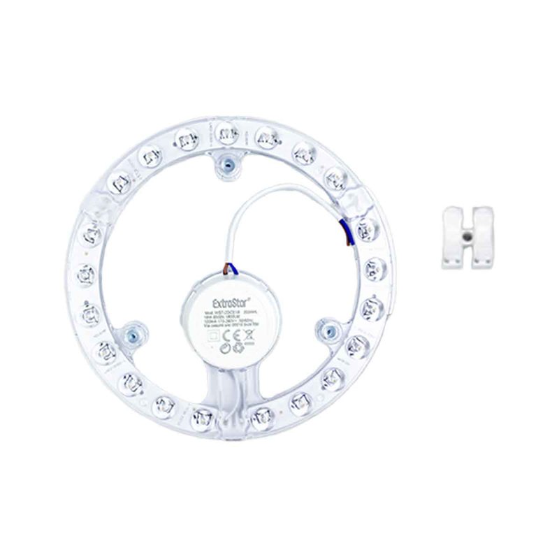 [EB027762] Modulo LED Plate per Plafoniera ad Anello 18W 1800lm Luce Calda 3000K Alta Qualità CRI IP20 Diametro 185mm