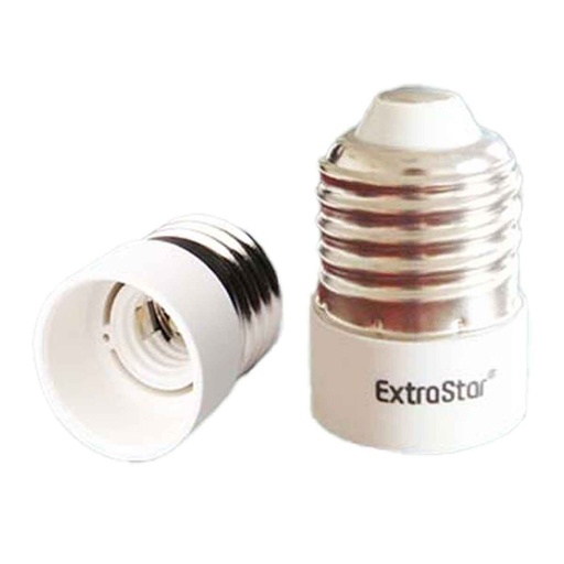 [EX-E27-E14X2] 2 Pezzi Portalampade Adattatori Convertitore Lampada Attacco E27 a E14