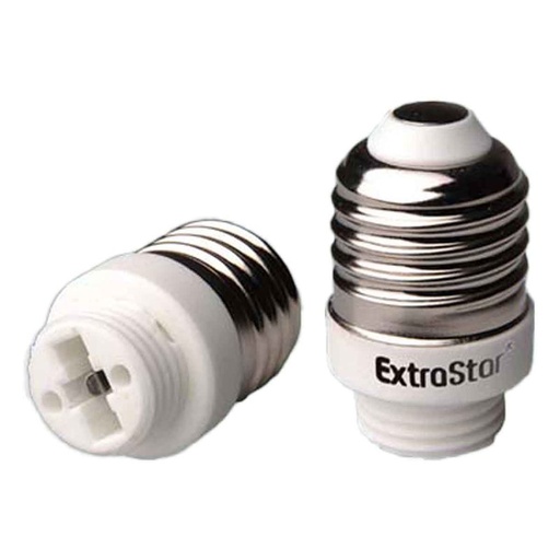 [EX-E27-G9X2] 2 Pezzi Portalampade Adattatori Portalampada Convertitore Lampada Da Attacco E27 A G9