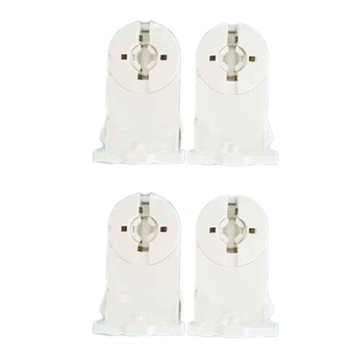 [EX-F14X2] 2 Kit Portalampade Per Neon Tubo Led T8 Con Base di Fissaggio