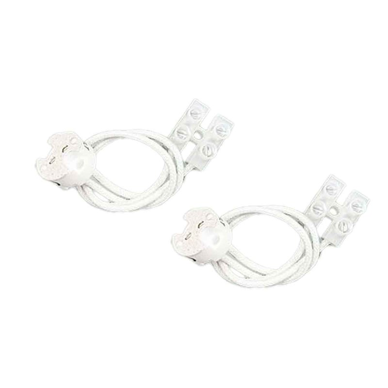 [EX-MR16-2] 2 Pezzi Portalampade MR16, Portalampada in Ceramica Con Connettori Inclusi