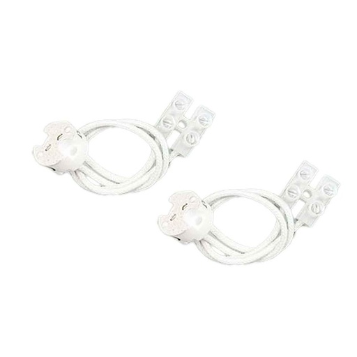 [EX-MR16-2] 2 Pezzi Portalampade MR16, Portalampada in Ceramica Con Connettori Inclusi