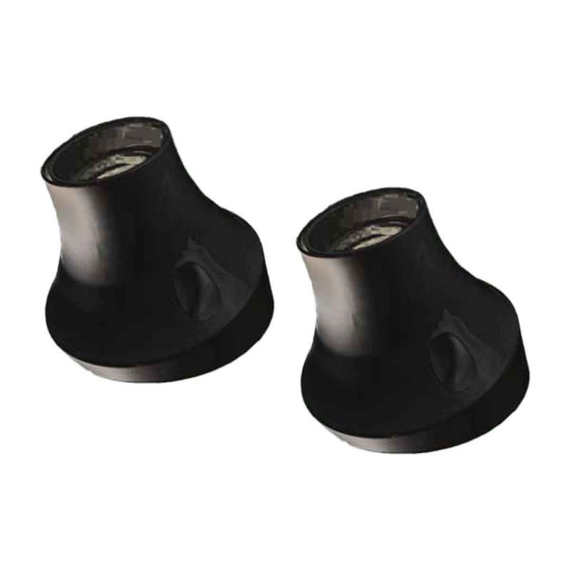 [EX-SK01039AX2] 2 Pezzi Portalampade E27 da Parete con Base Inclinata in Termoplastico Nero