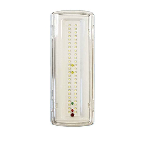 [LP159027] Lampada di Emergenza a LED 3.5W 400lm Luce Fredda 6500K Autonomia 3 Ore Batteria Ricaricabile al Litio, Montaggio da Parete o Soffitto Come Plafone