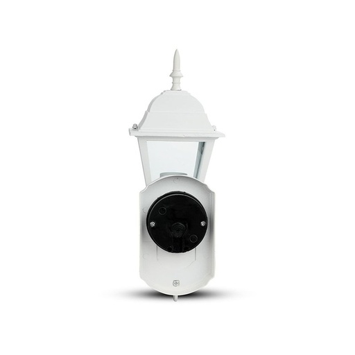 [HS7520] Lampada Da Parete Lanterna Giardino Attacco E27 Garden Wall Lamp IP44 Colore Bianco Modello Classico SKU-7520