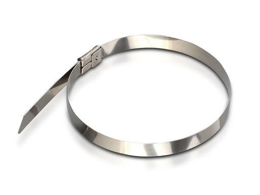 [LL11188] 100 Fascette Acciaio Inox 4.6x200mm Stringitubo Metalliche Per Fili e Cavi