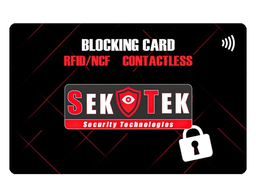 [ST3562] 2 Schede Blocco RFID NFC Protezione Carta di Credito Contactless Contro Furti Dati