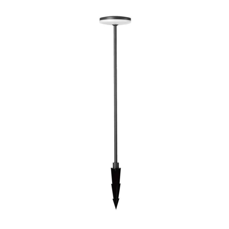 [HS10426] Lampada LED da Giardino 12W con Picchetto a Doppio Fissaggio a Terra Colore Antracite, diametro 15 cm, altezza 80 cm, 4000K, IP65 - sku 10426
