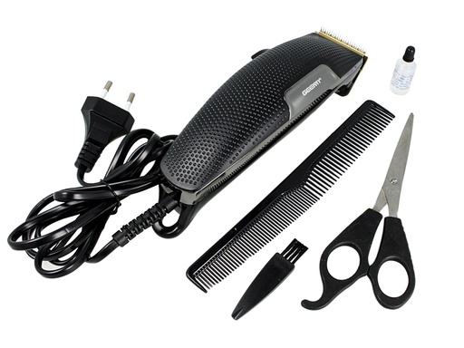 [GM-806] GEMEI GM-806 Tagliacapelli Professionale Con Filo 170cm Lama Titanio Forbici Pettine Inclusi