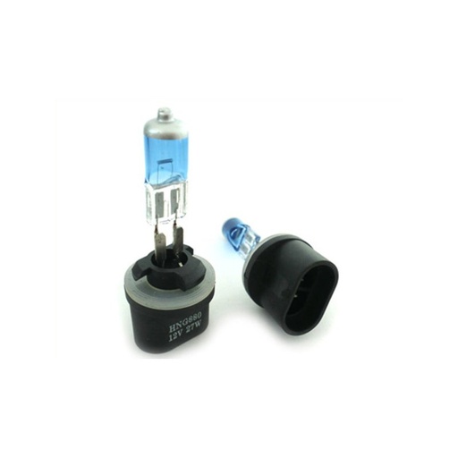 [LX2711] Coppia 2 Lampade 880 H27 12V 27W Attacco PG13 DRITTI Super White