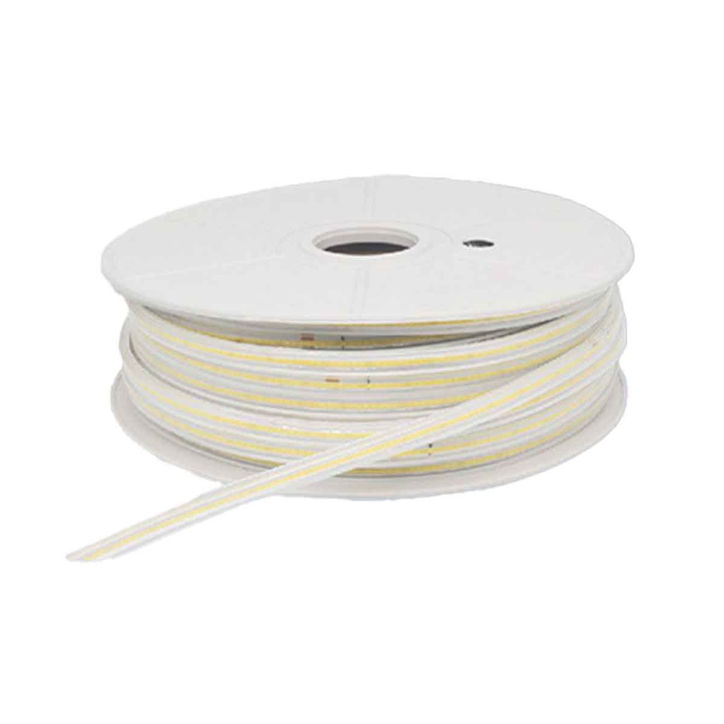 50M Striscia Led COB 8W/M 220V-240V Luce Calda 3000K 600lm IP65 CRI=80 Angolo 180°