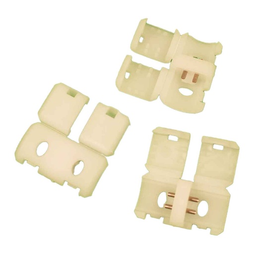 [SL065021] Set di 3 Connettori per Striscia LED 8mm Accessori di Collegamento Rapido Colore Bianco