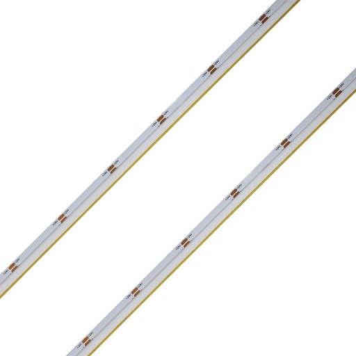 [BL24611C] Striscia Led COB Illuminazione Laterale 24V 10W/M 100lm/W CRI Ra>93 Angolo 180 Dimmerabile IP20 Sezione Taglio 33.3mm Bianco Caldo 3000K MS12683