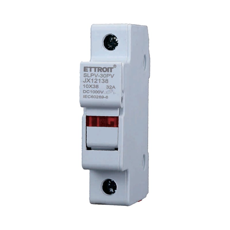 [JX12138] Portafusibile Modulare DC Fotovoltaico 1P 1M D10X38mm 32A DC 1000V IP20 IEC60269-6