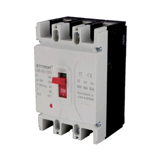 [JX14396] MCCB Interruttori Scatolati Magnetotermici 3P 22kA 160A AC 400V IP20 IEC60947-2