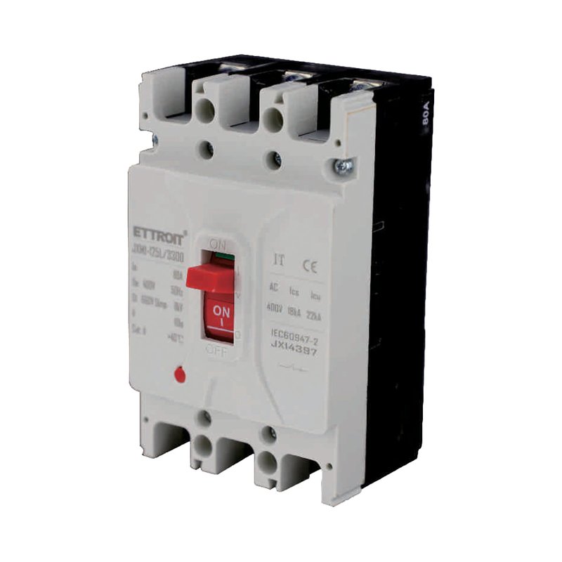 [JX14397] MCCB Interruttori Scatolati Magnetotermici 3P 22kA 80A AC 400V IP20 IEC60947-2