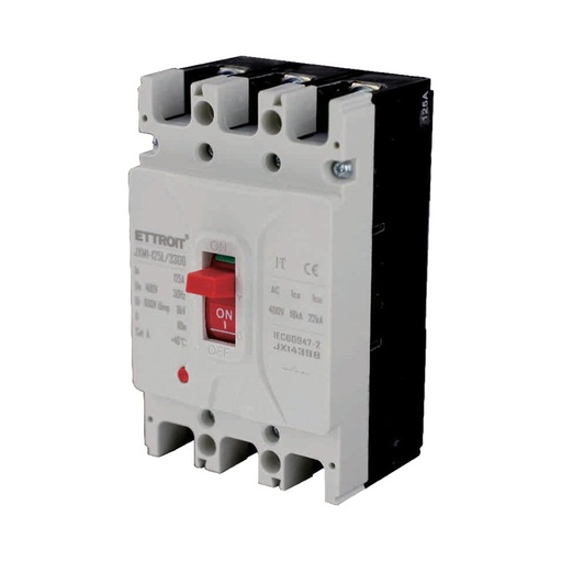 [JX14398] MCCB Interruttori Scatolati Magnetotermici 3P 22kA 125A AC 400V IP20 IEC60947-2