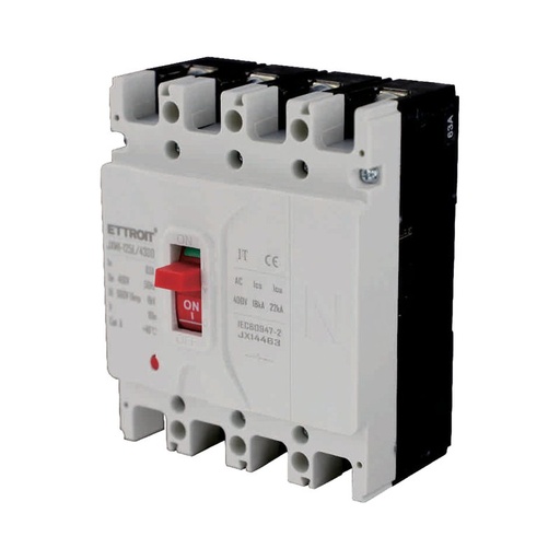 [JX14463] MCCB Interruttori Scatolati Magnetotermici 4P 22kA 63A AC 400V IP20 IEC60947-2