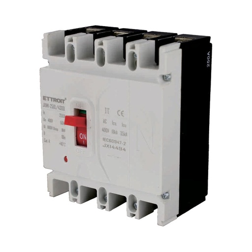[JX14494] MCCB Interruttori Scatolati Magnetotermici 4P 22kA 250A AC 400V IP20 IEC60947-2